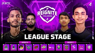 🔴 [HINDI] REIGNITE THE ARENA | LEAGUE STAGE | DAY 7 FT: NG PROS, S8UL, JG, UG, CRUST ESPORTS
