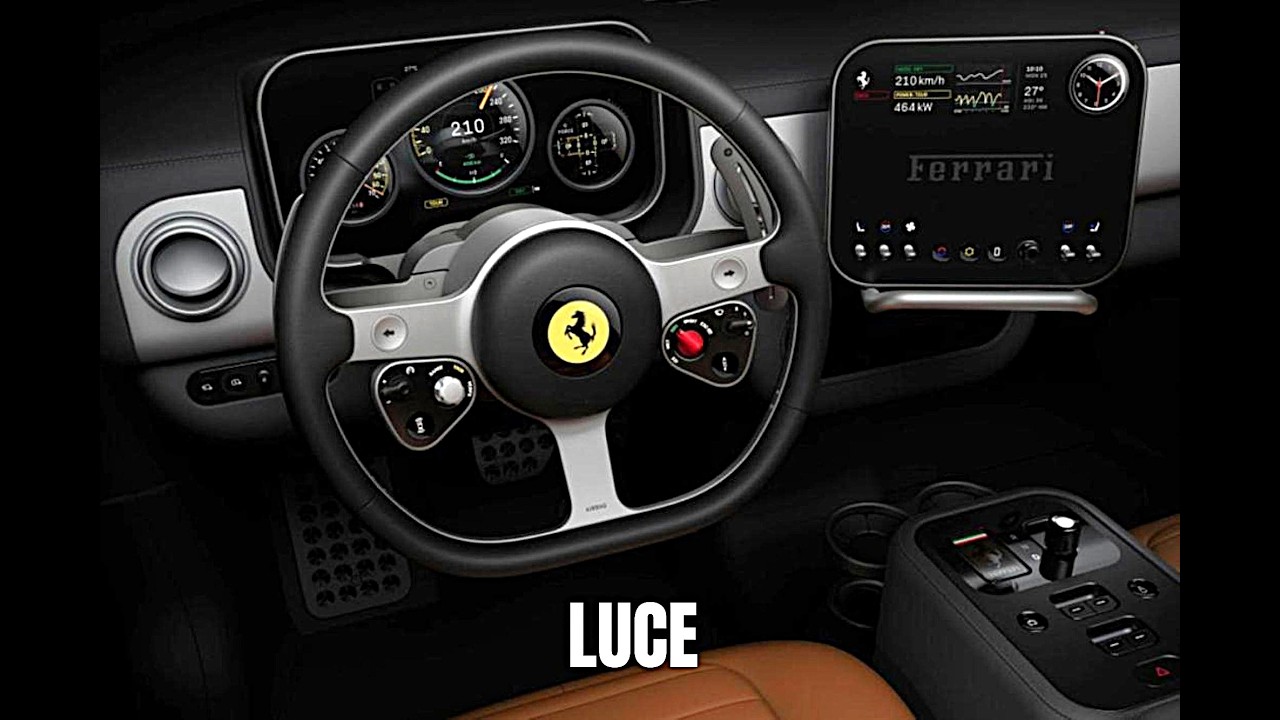 Ferrari’s First EV  LUCE– Jony Ive Interior EXPOSED