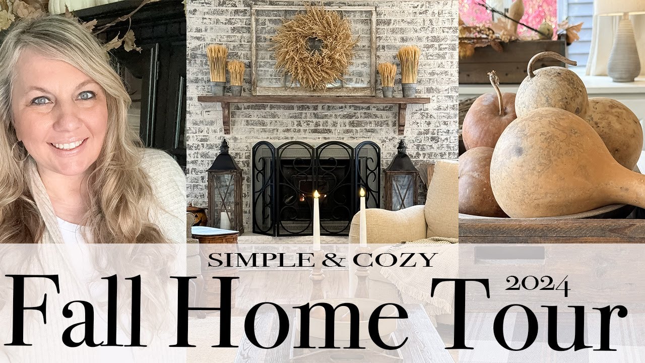 2024 SIMPLE AND COZY FALL HOME TOUR - YouTube