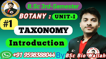 INTRODUCTION || Taxonomic Resources and Nomenclature || #taxonomy #typesoftaxonomy #video #bsc3rdsem