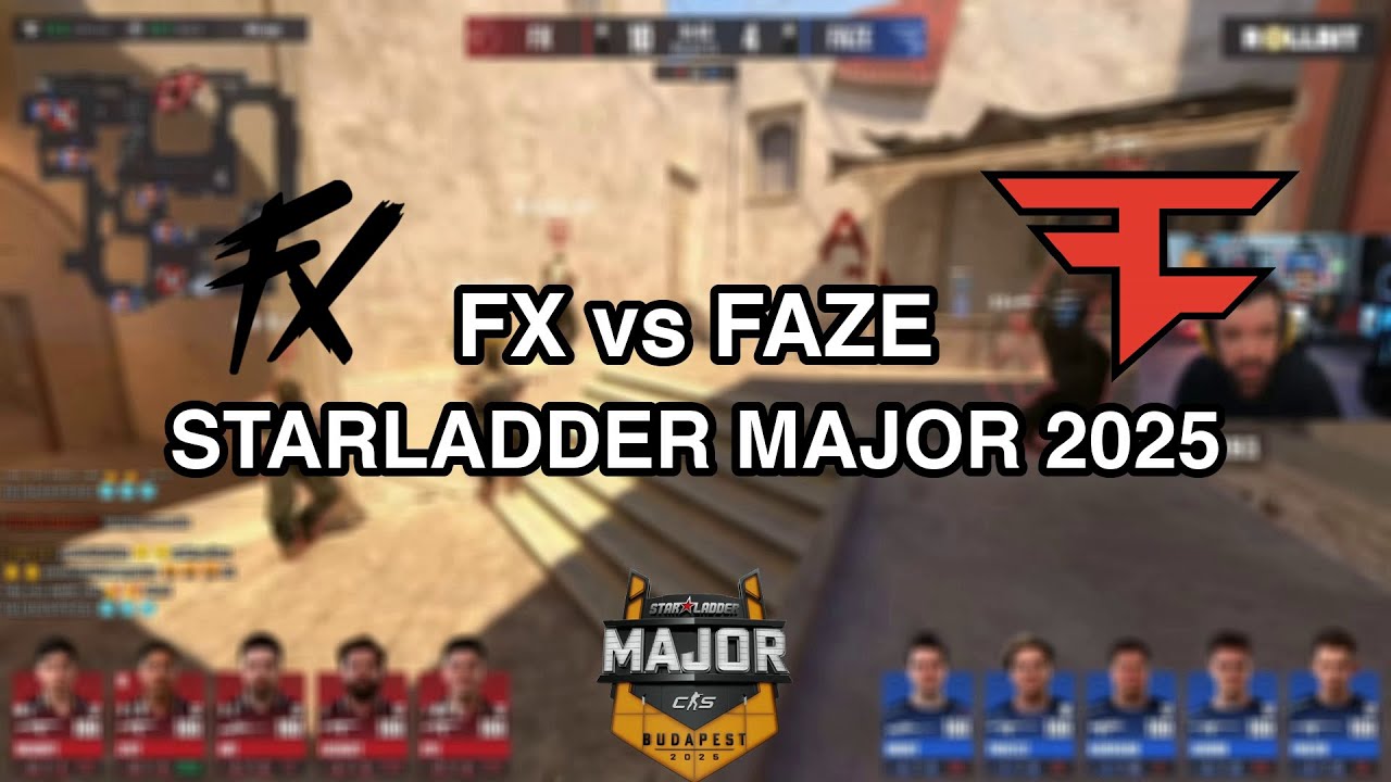 Gaules | STARLADDER BUDAPEST MAJOR 2025 | STAGE 1 DIA 4 | FLUXO vs FAZE