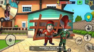 Scary Robber Home Clash-Update New Levels - Christmas Tree | A Tire-some Ordeal (Android.iOS) screenshot 5