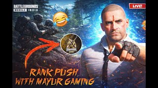 😎TOP 100 CONQUEROR RANK PUSH DAY 12🔥| BGMI LIVE @MayurGamingClips #shortslive #shortfeed #bgmi