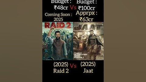 Jaat Vs Raid 2 Box office collection #ajaydevgan #sunnydeol #jaat #raid2 #trending #shorts