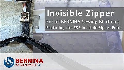 BERNINA Invisible Zippers