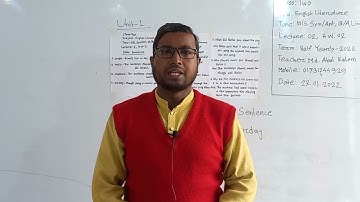 Class: Two, Subject: English Literature (Lecture-02), Topic: M/S, Syn/Ant, Q/A