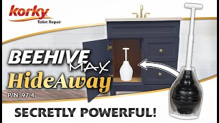 The BEEHIVE MAX® Toilet Plunger and Holder by Korky
