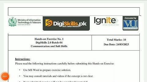 Communication and soft skills exercise 1 batch 4 digiskills | communication & soft skills exercise 1