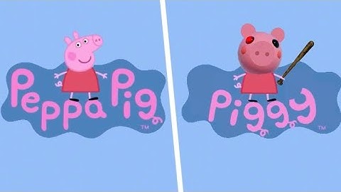 Peppa Pig Intro But It’s Piggy | Side By Side Comparison