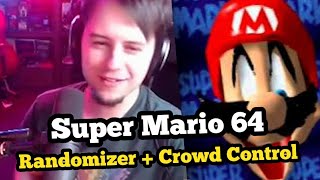 Super Mario 64 Randomizer Crowd Control Stream Highlights