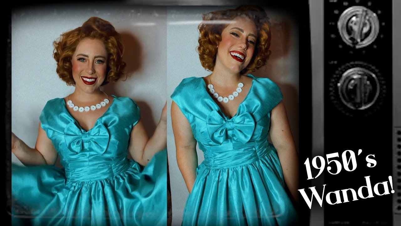 Let's make Wanda's 1950s dinner outfit! Dress + Wig + Necklace