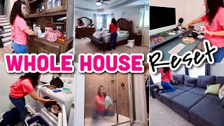  WHOLE HOUSE RESET ✨ MESSY HOUSE CLEAN WITH ME | REAL LIFE CLEANING MOTIVATION