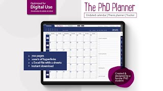 PhD Planner Introduction