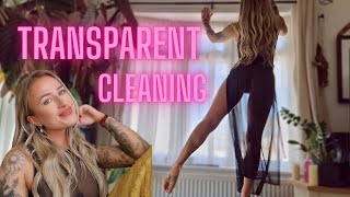 [4K] TRANSPARENT dress CLEANING | Athena Allure TryOn