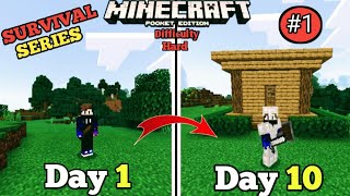 I survived 100 Days in minecraft pocket edition hardcore ( part-1)[Hindi] screenshot 5