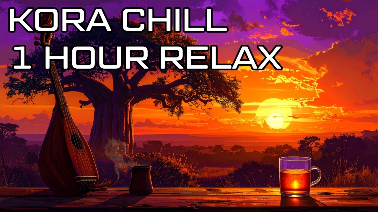 1h SAVANNA SUNSET | West African Kora Lo-Fi | @GiTones A.I. Generated Music