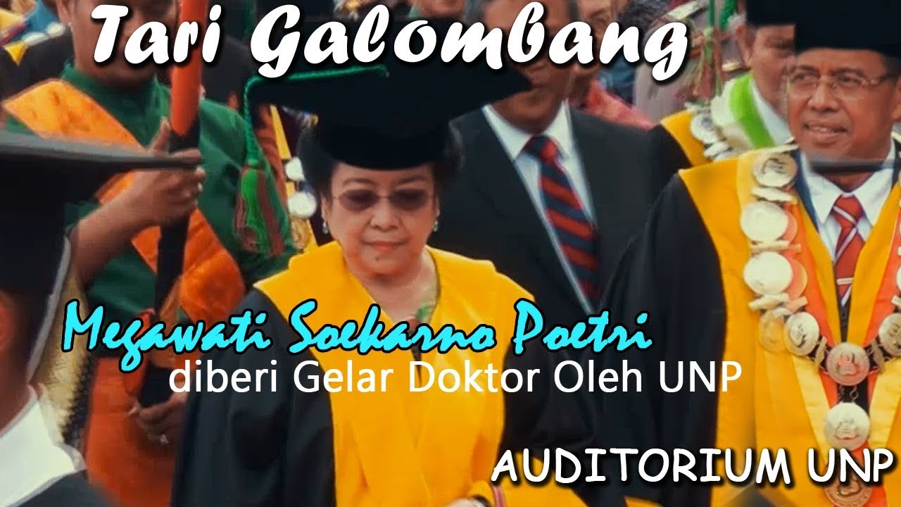 TARI GALOMBANG PENYAMBUTAN MEGAWATI SOEKARNO PUTRI DI UNP