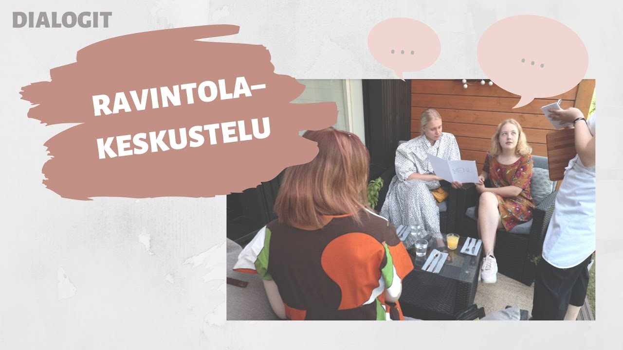 Dialogi: Ravintolakeskustelu