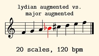 Lydian Augmented vs. Major Augmented, 120 bpm [#02]