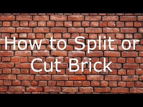 How to Split or Cut Brick Without a Saw