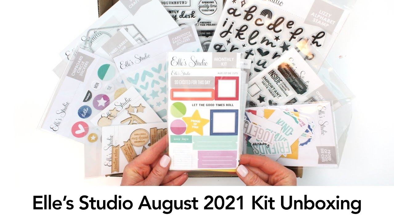 Elle's Studio August 2021 Kit Unboxing