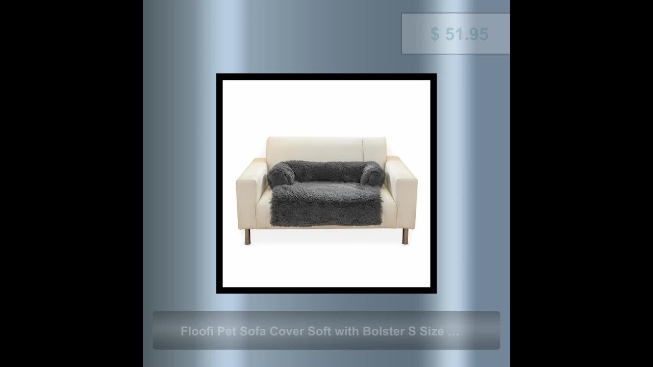 Floofi Pet Sofa Cover Soft with Bolster S Size (Grey)