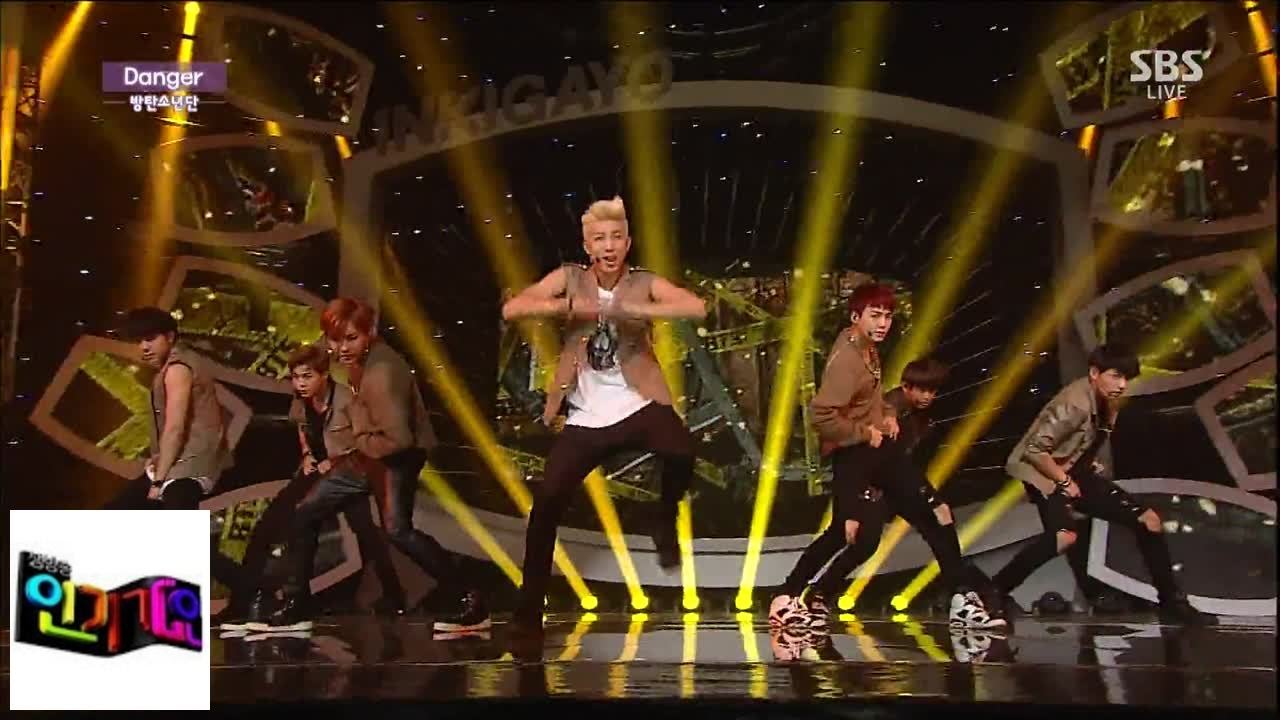 Bulletproof Boys (BTS)] Danger @ Popular song Inkigayo 140907
