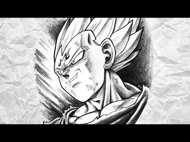 Speedrawing Goku, Vegeta, Shenlong, Speedraw do ultimo desenho, By R.  R. Drawing