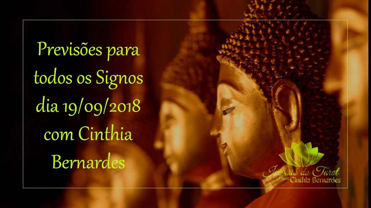 Tarot com Astrologia para todos os Signos 19.09.18 - YouTube