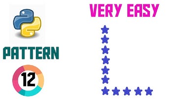 how to print pattern L in python in hindi