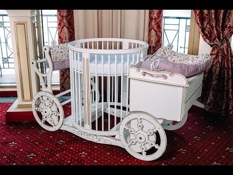 Детская круглая кроватка 9 в 1 - производство PremiumBaby - YouTube