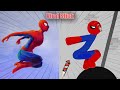 Spiderman vs stickman  stickman dismounting funny and epic moments  like a boss compilation 54