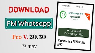How To Download FM Whatsapp Latest Version In Hindi 2022 | FM Whatsapp Download Link Version 20.30 screenshot 5