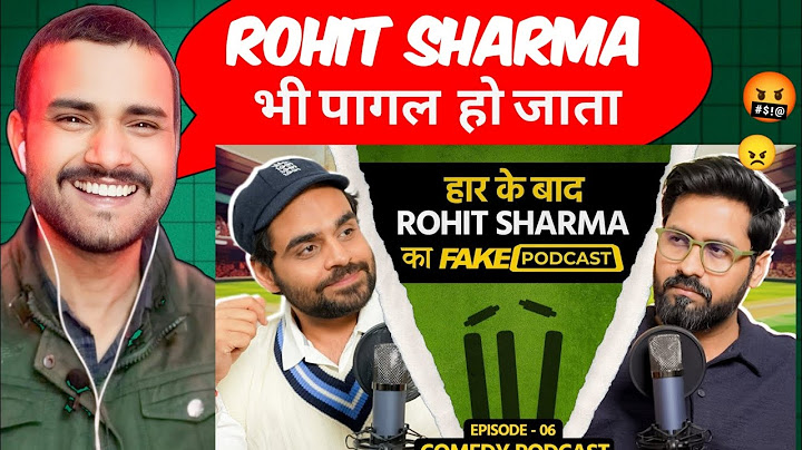 Fake Podcast with Rohit Sharma | Satish Ray fake podcast l React by Deepak Jha