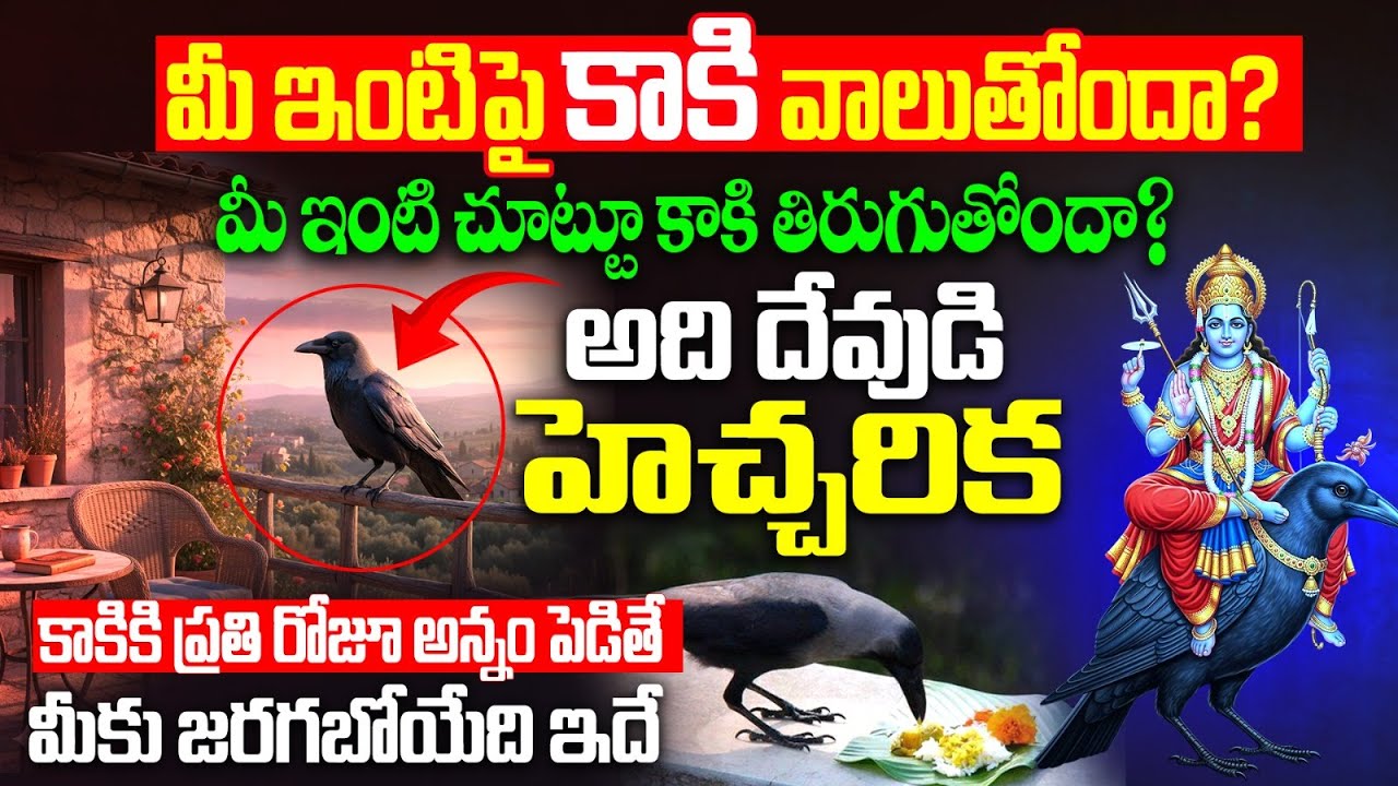 రోజు కాకికి అన్నం పెడితే మీకు జరిగేది ఇదే!! Feeding Crows Astrology | Significance of Feeding CROWS