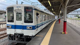 東武小泉線8000系8576F 館林駅発車