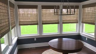 Woven Roman Window Shades in Sea Girt, NJ - ASAP Blinds JOB OF THE WEEK 6/21/18