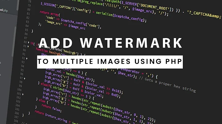 How To Apply Watermark to an Image | Only PHP | Automatically insert