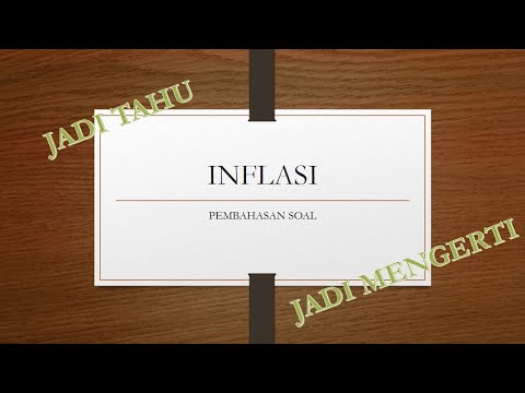 pembahasan soal inflasi materi ekonomi kelas XI