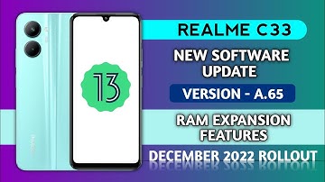 Realme C33 new software update A.65 December 2022/Realme C33 New update/Features/update Kaise kare
