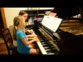 Ela plays "Jesus, We Adore You"