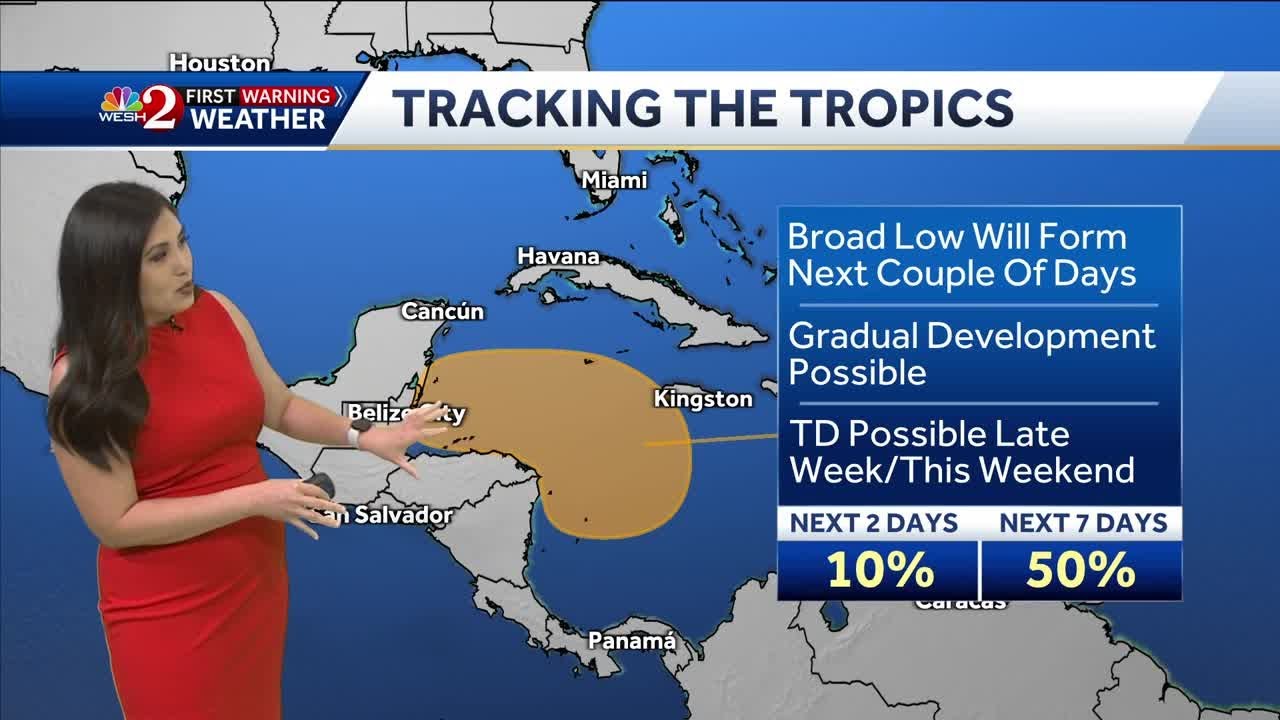Tropical wave in Caribbean now has 50% chance of formation, NHC says