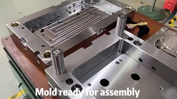 Mold base, mold cavity and core inserts, components, ready for assembly to a Plastic injection mold