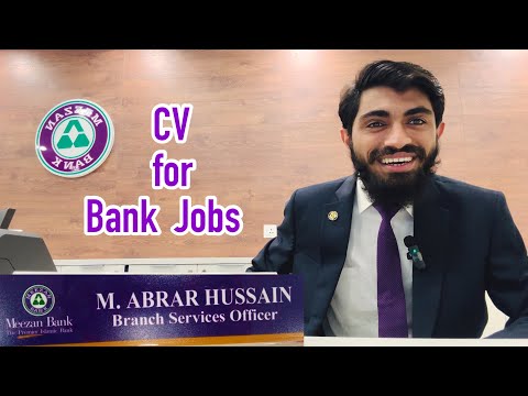 CV for Bank Jobs | Meezan Bank | Bank Of Punjab