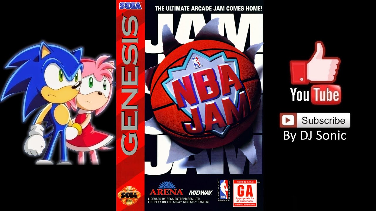 NBA Jam (Sega Genesis) - Utah Jazz vs. Los Angeles Lakers 