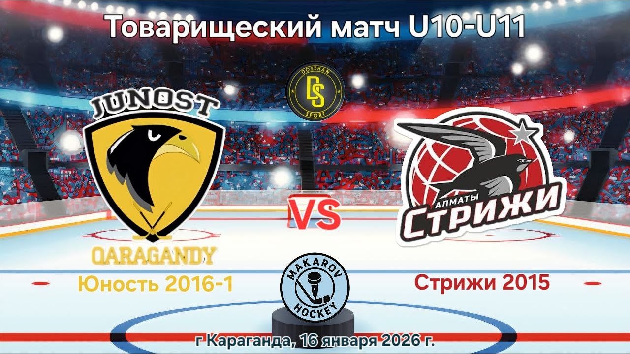 Тов.матч ХК Юность 2016 - ХК Стрижи 2015
