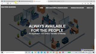 TSF #1 : Basic Banking System - Sparks Foundation | Web Development Internship | TSF GRIP