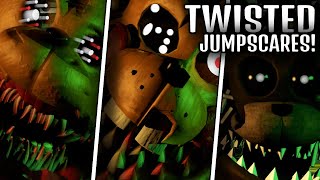 SO MANY TWISTED ANIMATRONICS JUMPSCARES! - (FNAF Fan Game) FFF (Twisted Reality: Remake)