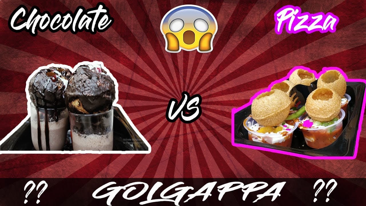 Zeher Golgappe Vs Chocolate golgappe..❤️