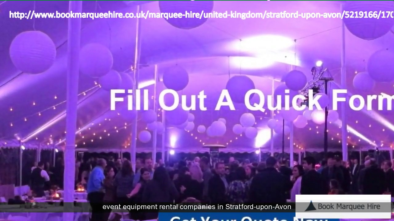 Marquee Rental StratforduponAvon YouTube